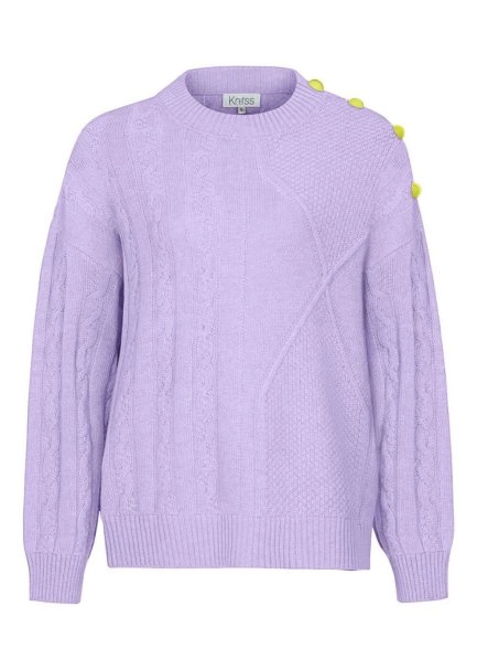 CASHMERE BLED CABLE SWEATER - 6