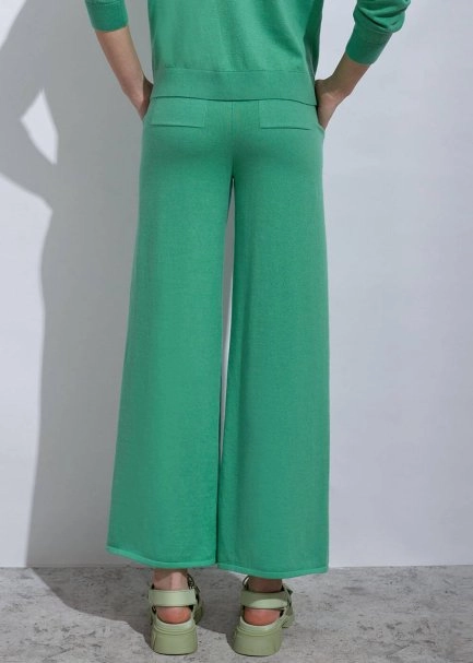 Cashmere Blend Apple Mint Knıt Pants - 7