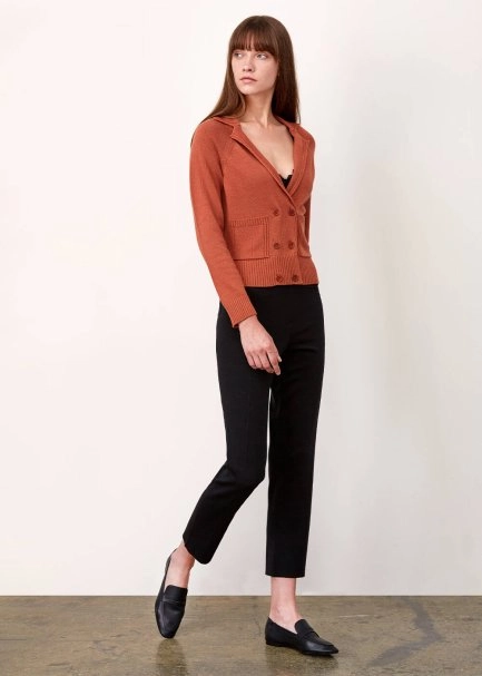 Cashmere Blend Cınnamon Wool Knıt Cardıgan - 2