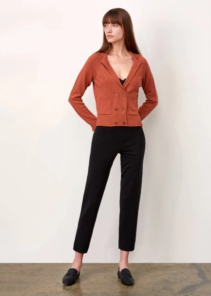 Cashmere Blend Cınnamon Wool Knıt Cardıgan - 5