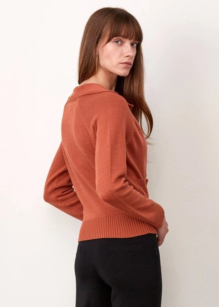 Cashmere Blend Cınnamon Wool Knıt Cardıgan - 7