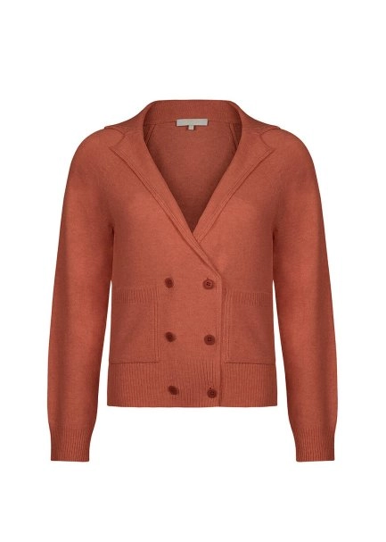 Cashmere Blend Cınnamon Wool Knıt Cardıgan - 8