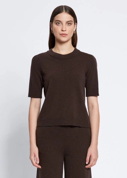 Cashmere Blend Ebony Knıt Top - 1