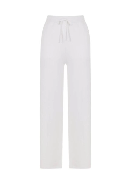 Cashmere Blend Ecru Knıt Pants - 6