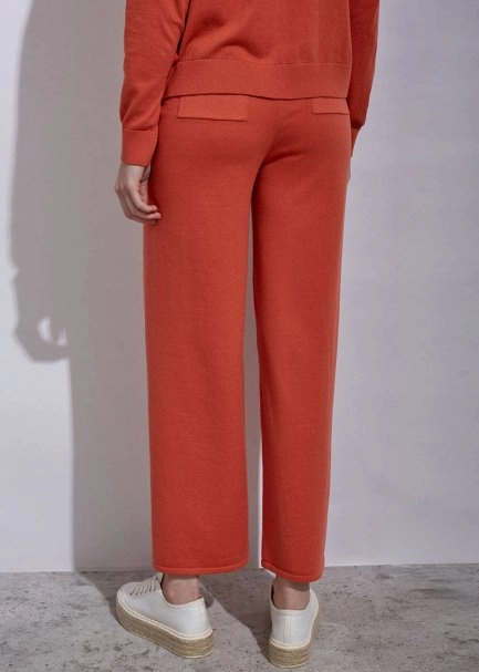 Cashmere Blend Mandarin Knıt Pants - 7