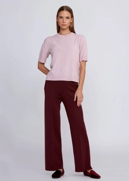 Cashmere Blend Rose Quartz Knıt Top - 2