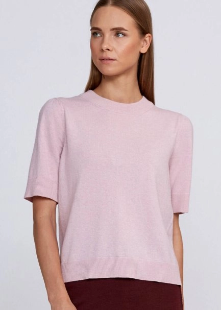Cashmere Blend Rose Quartz Knıt Top - 6