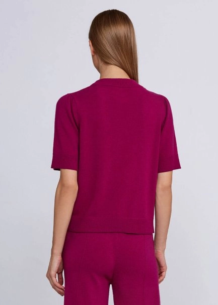 Cashmere Blend Rubellite Knıt Top - 3