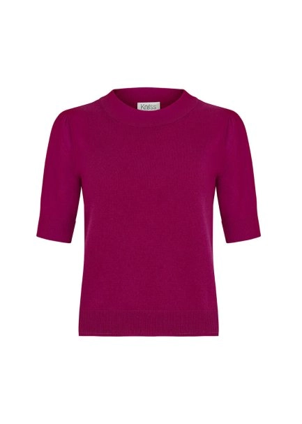 Cashmere Blend Rubellite Knıt Top - 8