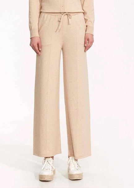 Cashmere Blend Sand Knıt Pants - 3