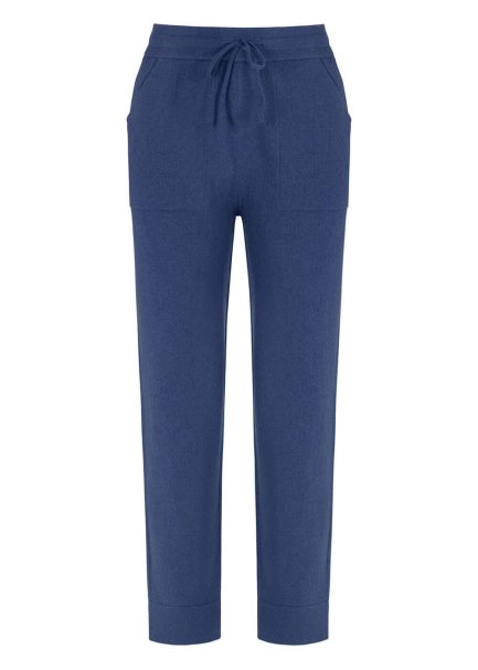 Cashmere Blue Knit Jogger Pants - 6