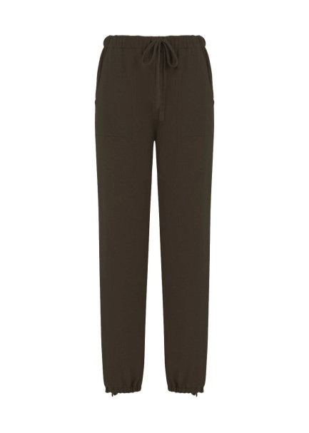 CASHMERE KNIT PANTS OLIVESTONE - 6