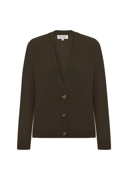 CASHMERE KNIT TOP OLIVESTONE - 6