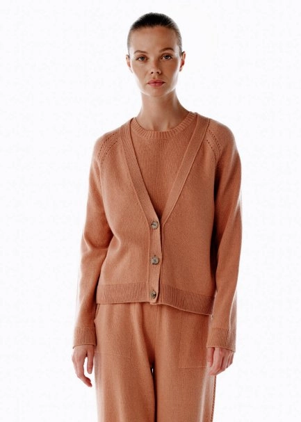 CASHMERE KNIT TOP PINK CLAY - 4