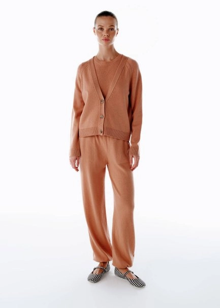 CASHMERE KNIT TOP PINK CLAY - 2