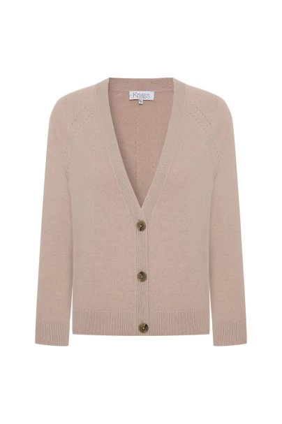 CASHMERE KNIT TOP POWDER - 6