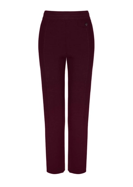 Cep Detaylı Fuşya Merino Yün Triko Pantolon - 6