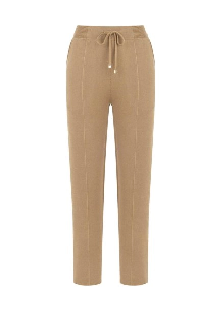 CIGARETTE FORM CAMEL KNIT PANTS - 7