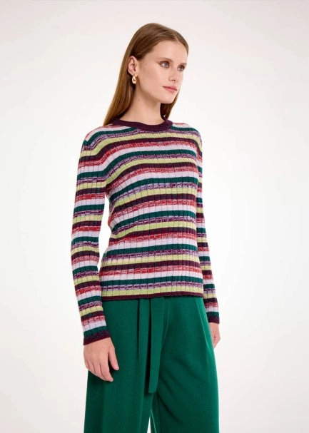COLOR BLOCK DETACHABLE COLLAR SWEATER - 6