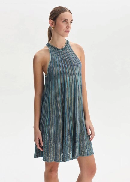 COLOR BLOCK FESTIVAL MINI KNIT DRESS - 3