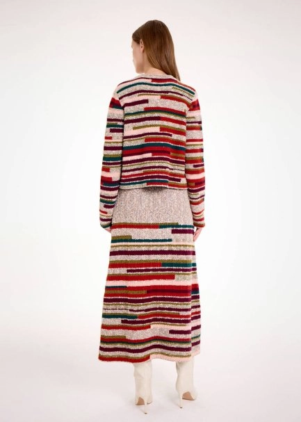 COLOR BLOCK KNIT CARDIGAN - 8