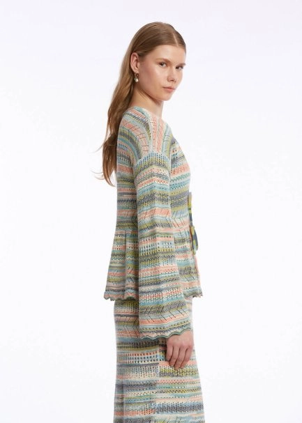 COLOR BLOCK KNIT CARDIGAN EXOTIC - 3