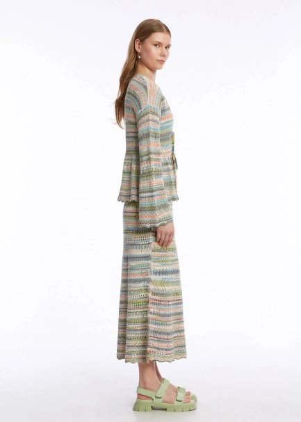 COLOR BLOCK KNIT CARDIGAN EXOTIC - 4