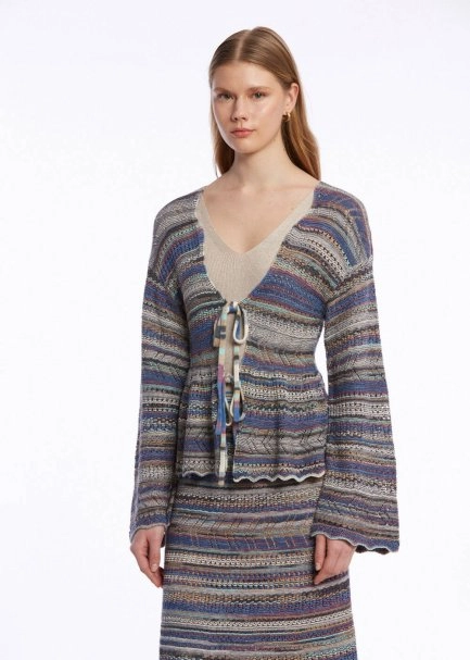 COLOR BLOCK KNIT CARDIGAN FESTIVAL - 3