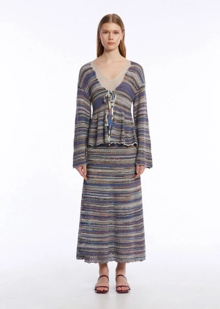 COLOR BLOCK KNIT CARDIGAN FESTIVAL - 2