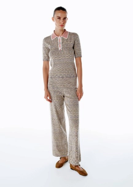 COLOR BLOCK KNIT PANTS MULTICOLOUR - 1