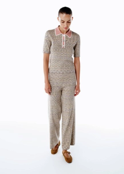 COLOR BLOCK KNIT PANTS MULTICOLOUR - 3