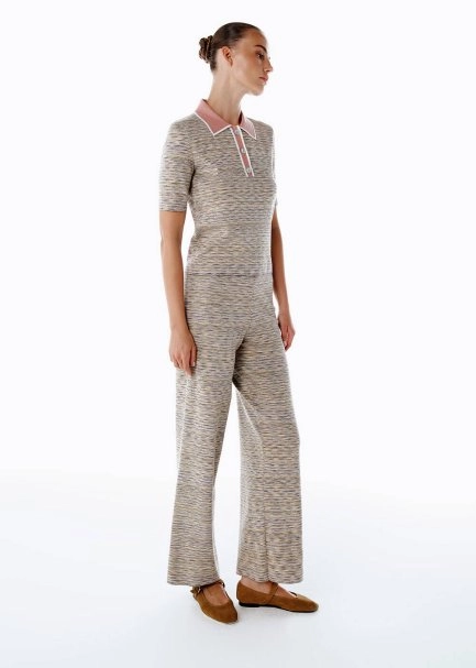 COLOR BLOCK KNIT PANTS MULTICOLOUR - 4