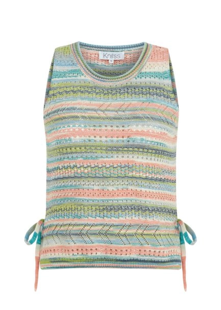 COLOR BLOCK KNIT TOP EXOTIC - 6