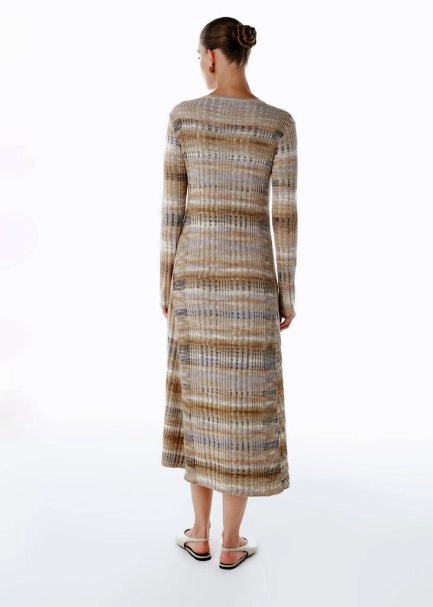 COLOR BLOCK ORGANIC COTTON KNIT DRESS - 5