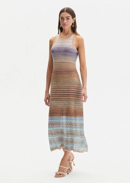 COLOR BLOCK SOFT CANDY KNIT DRESS - 3