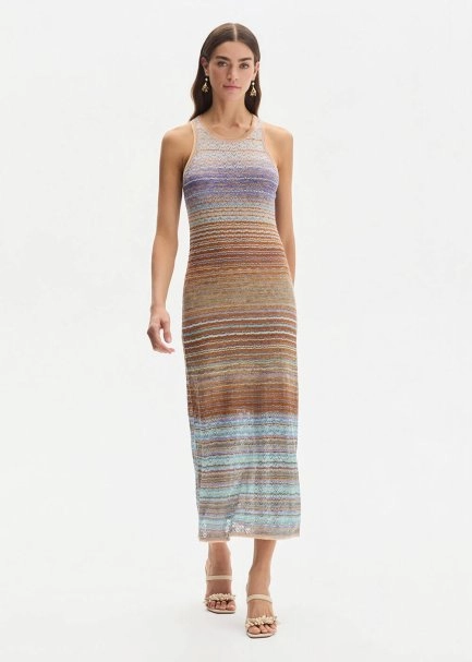 COLOR BLOCK SOFT CANDY KNIT DRESS - 2