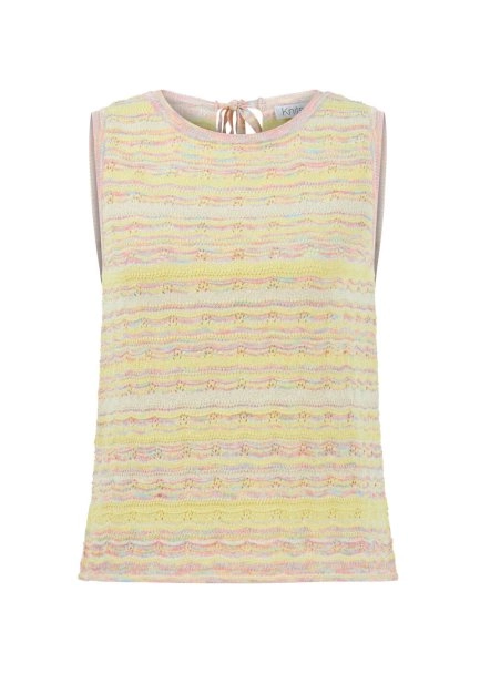 COLOR BLOCK SOFT CANDY KNIT TOP - 6