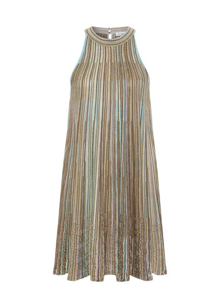 COLOR BLOCK SOFT CANDY MINI KNIT DRESS - 6