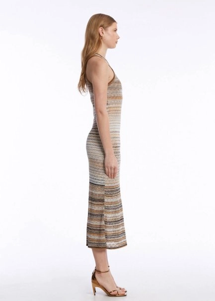 COLOR BLOCK TERRA KNIT DRESS - 4