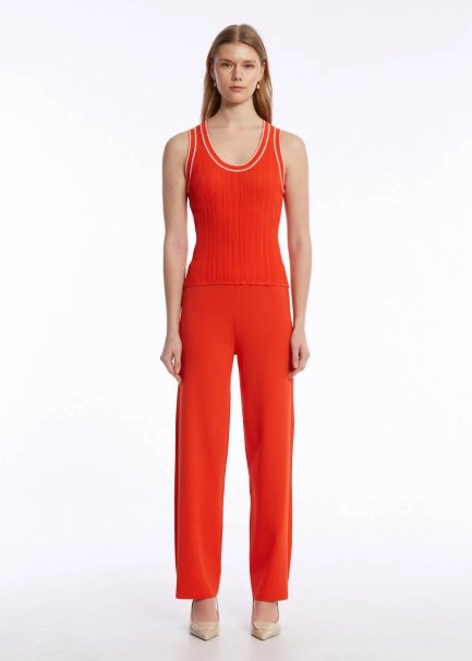 CONTRAST DETAILED LOBSTER KNIT TOP - 2