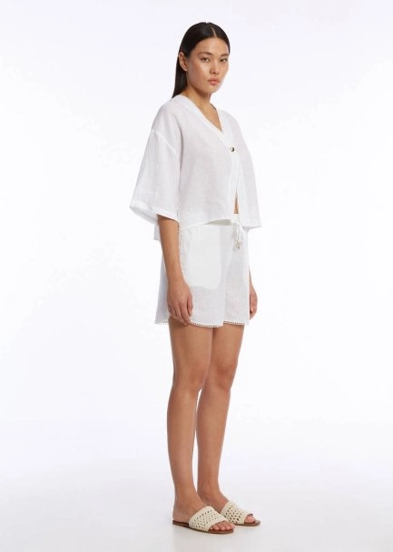 CONTRAST DETAILED PEARLY KNIT TOP - 3