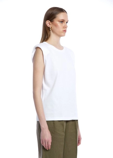COTTON BASIC WHITE T-SHIRT - 3