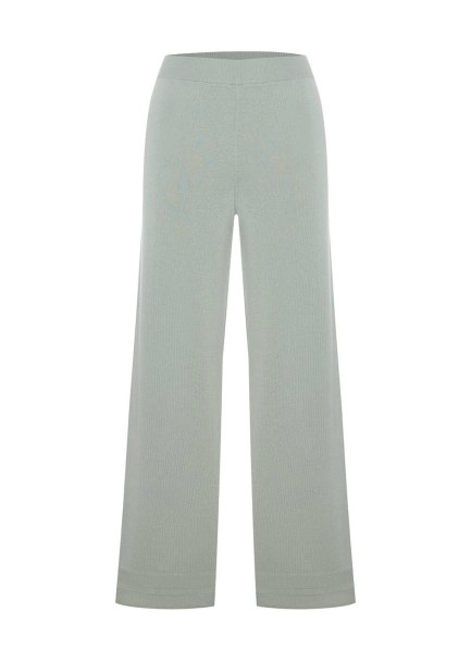 COTTON SILK BLEND CLAY KNIT PANTS - 6