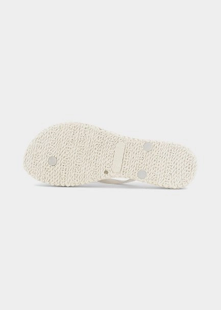 Cream Glitter Flip Flops | ILSE JACOBSEN - 4