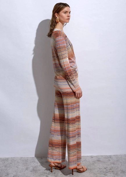 Degrade Desenli Lila Triko Pantolon - 7