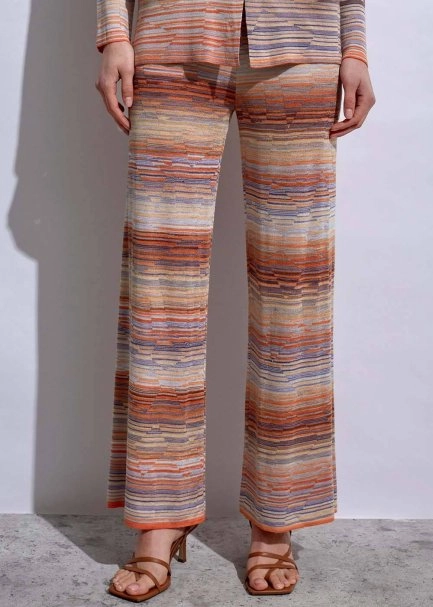 Degrade Desenli Lila Triko Pantolon - 2