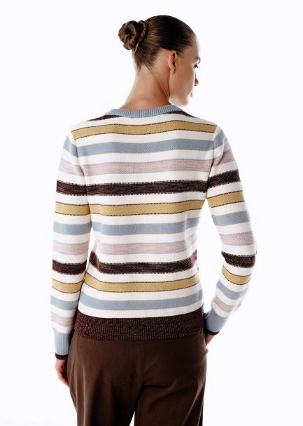 DEGRADE HEART EMBROIDERED SWEATER - 5