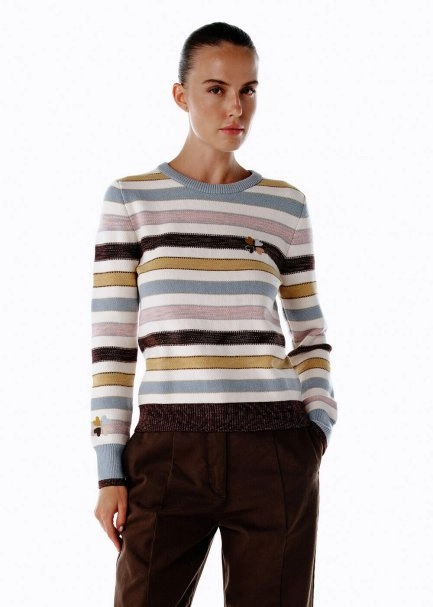 DEGRADE HEART EMBROIDERED SWEATER - 4