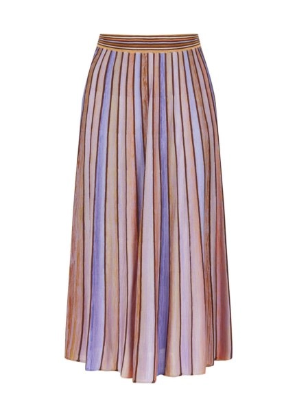 Degrade Patterned Sundial Knıt Skırt - 7