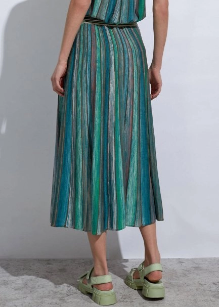 Degrade Patterned Verdıgrıs Knıt Skırt - 6